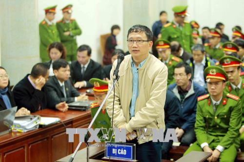 Hình ảnh Trịnh Xuân Thanh và đồng phạm nói lời nói sau cùng